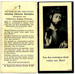 Bidprentje Antonius Albertus Hendriks