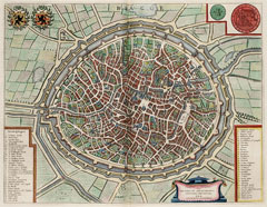 Brugge door Joan Blaeu, 1649