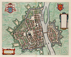 Maastricht, uit Toonneel der Steden van Willem en Joan Blaeu