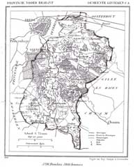 Ginneken in de gemeenteatlas van Kuyper 1869 (Wikimedia Commons)