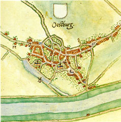 Oostburg, door Jacob van Deventer