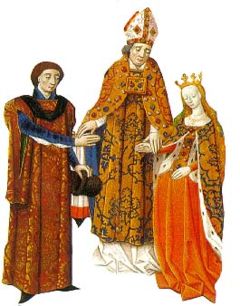 Huwelijk tussen Fulco V van Anjou en Melisinde