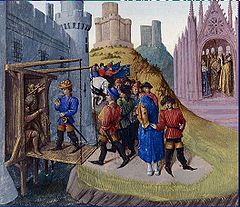 Na zijn strijdtocht tegen Arnulf II van Vlaanderen neemt Hugo Capet de vesting Artois in.