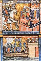 Lodewijk VII van Frankrijk tijdens de Tweede Kruistocht