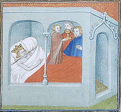Lodewijk VII van Frankrijk droomt over zijn troonsopvolger