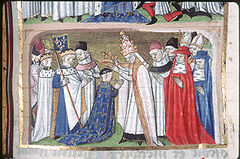 Kroning van Lodewijk de Vrome door paus Hadrianus I (781)