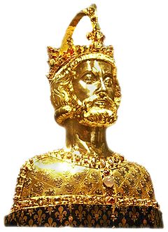 Gouden büste van Karel de Grote