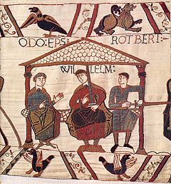Willem de Veroveraar op het tapijt van Bayeux